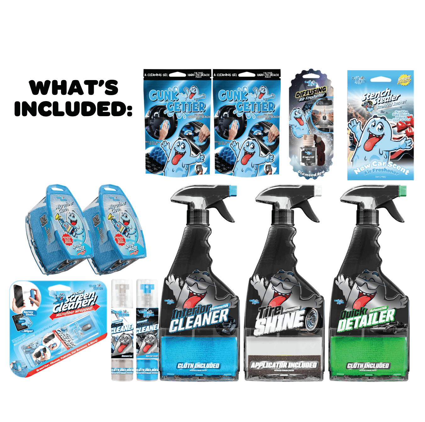 Auto Detailing Starter Kit (Interior & Exterior Care) - Gunk Getter Gunk Getter Gunk Getter