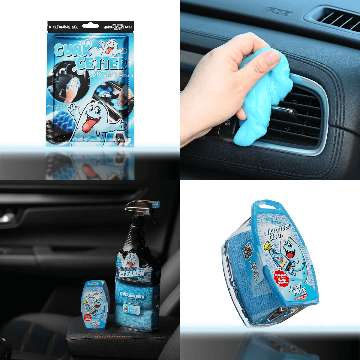 Auto Detailing Starter Kit (Interior & Exterior Care) - Gunk Getter Gunk Getter Gunk Getter