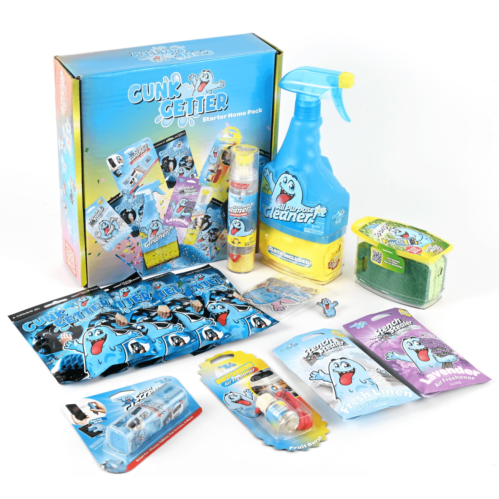 Home Cleaning Starter Kit - Gunk Getter Gunk Getter Gunk Getter