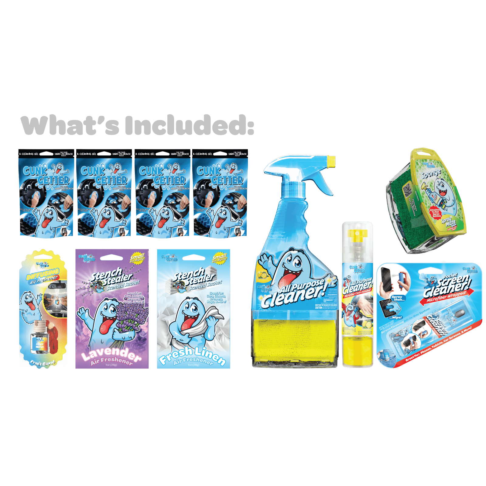 Home Cleaning Starter Kit - Gunk Getter Gunk Getter Gunk Getter