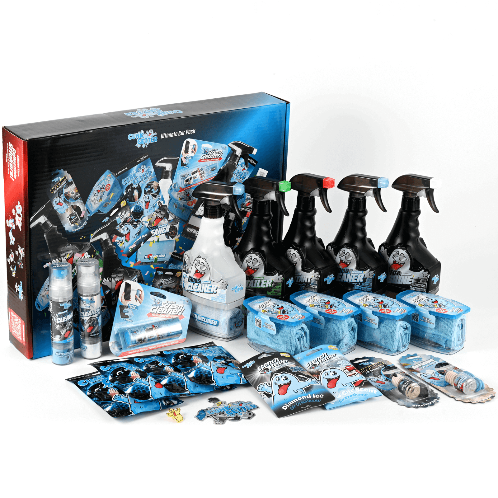 Ultimate Auto Detailing Kit (Interior & Exterior Care) - Gunk Getter Gunk Getter Gunk Getter
