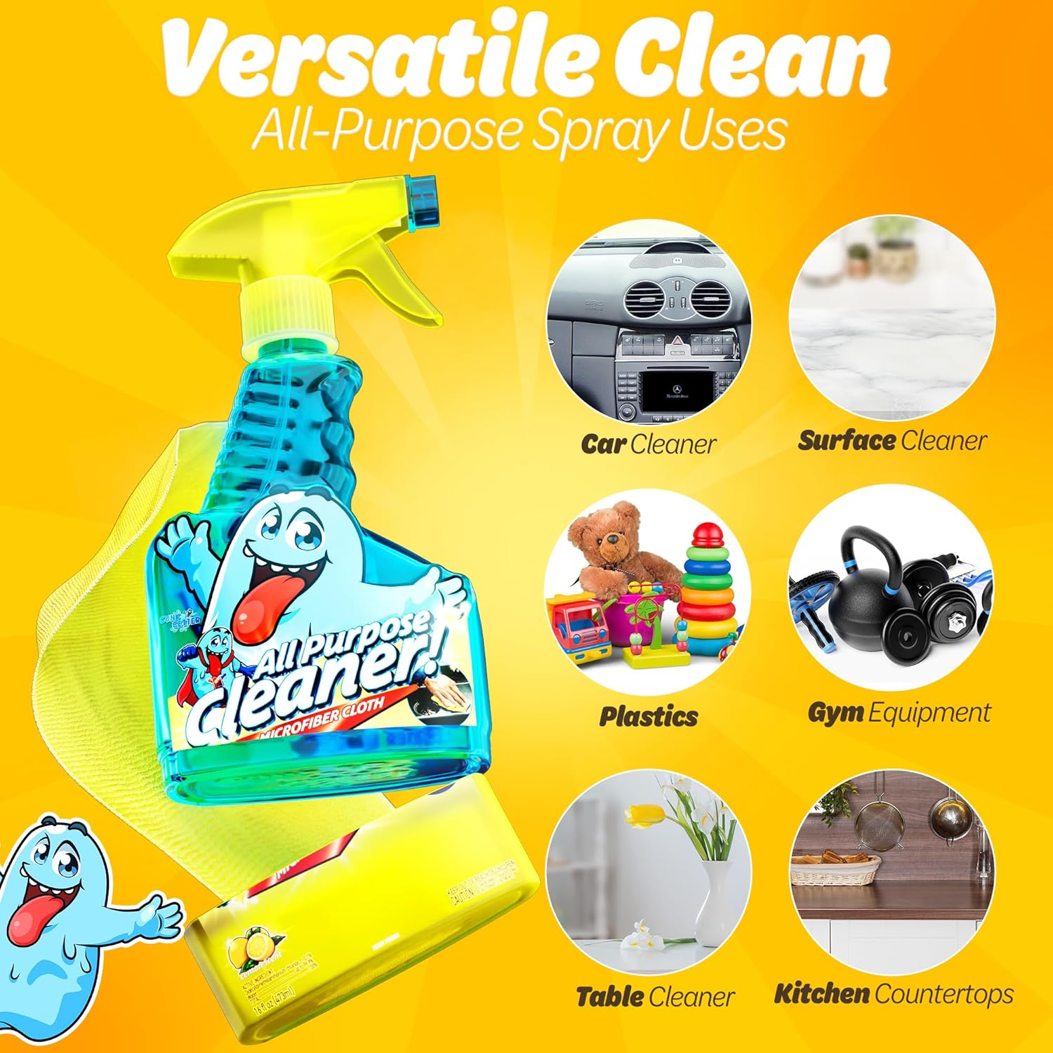 WHOLESALE CASE 12 Units - All Purpose Cleaner (16oz) - Gunk Getter Commercial Gunk Getter Gunk Getter