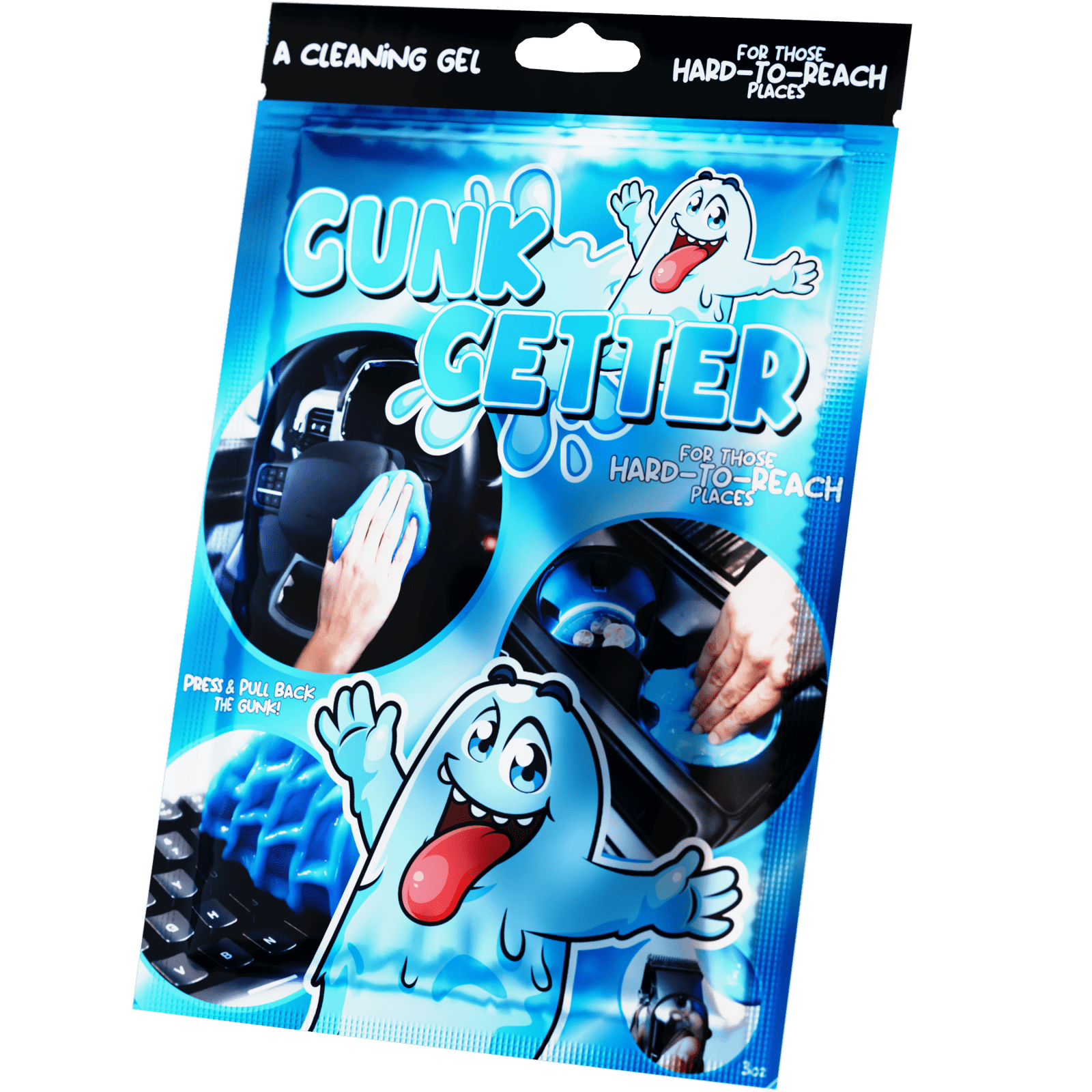 Cleaning Gel (Pouch) 3oz, 1 Pack - Gunk Getter Cleaning Gel Gunk Getter Gunk Getter