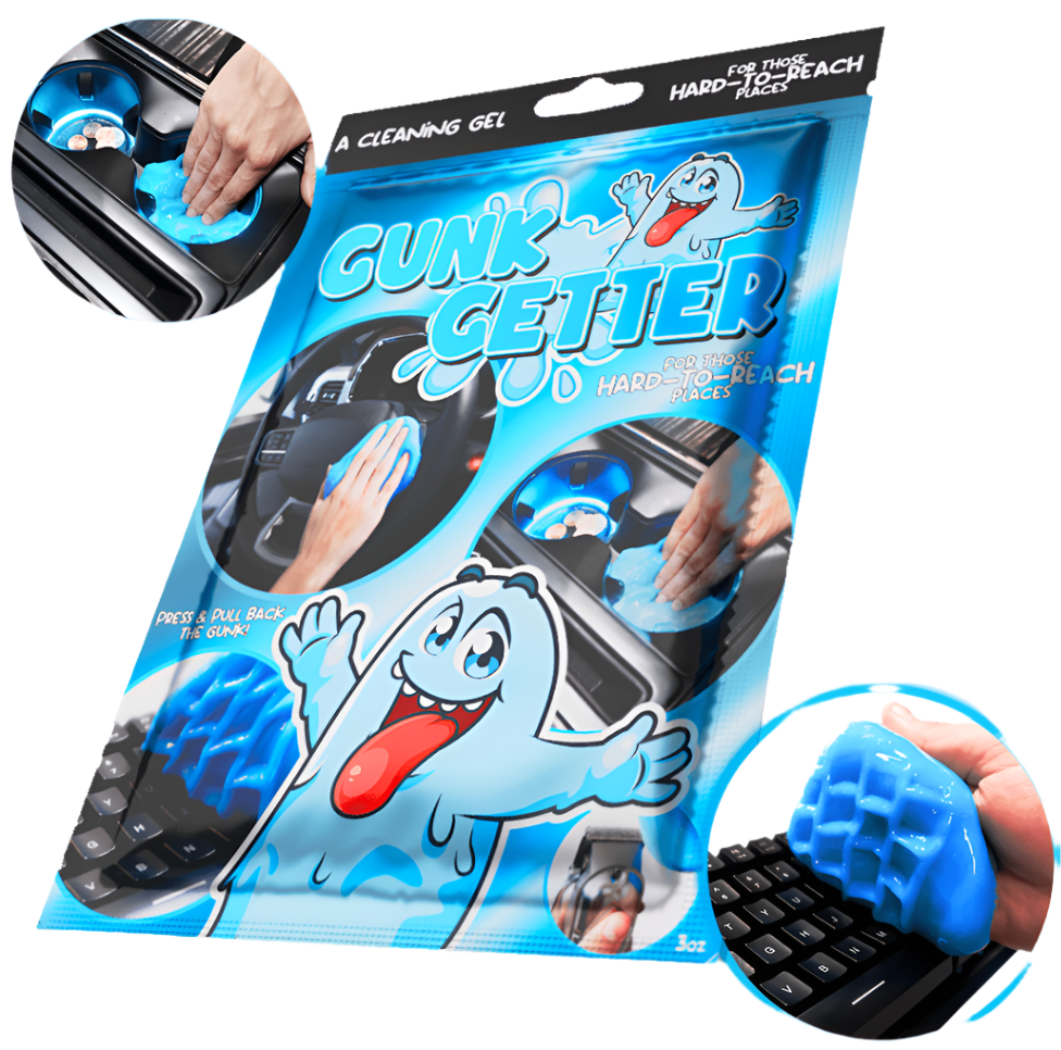 Cleaning Gel (Pouch) 3oz, 1 Pack - Gunk Getter Cleaning Gel Gunk Getter Gunk Getter