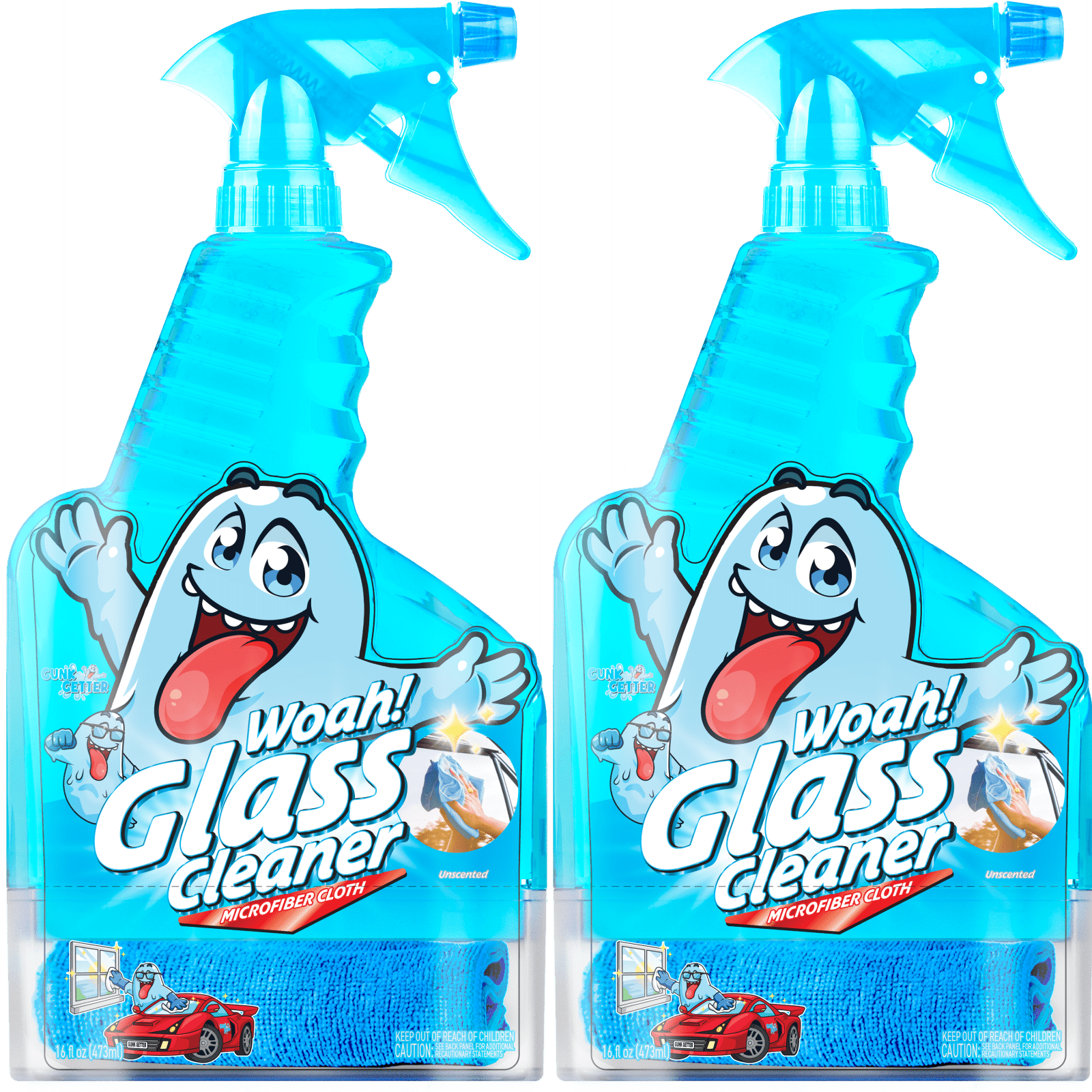 Spray Bottle 16oz (Glass Cleaner) , 2 Pack - Gunk Getter Spray Bottle 16oz Gunk Getter Gunk Getter
