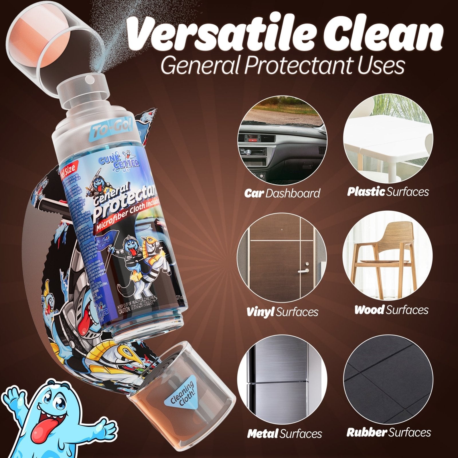 Travel Spray Bottle (General Protectant) , 2 Pack - Gunk Getter Travel Spray Bottle Gunk Getter Gunk Getter