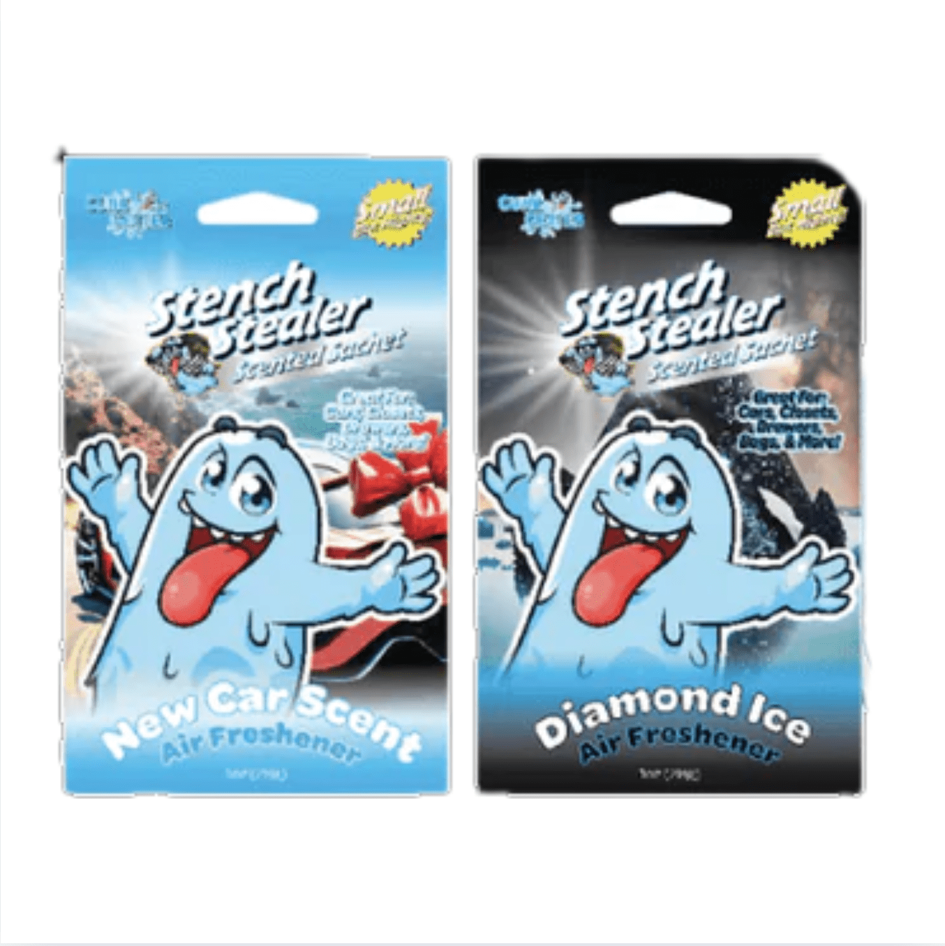 Car Scent Sachets (New Car & Diamond Ice) - 2 Pack - Gunk Getter Auto Starter Collection Gunk Getter Gunk Getter