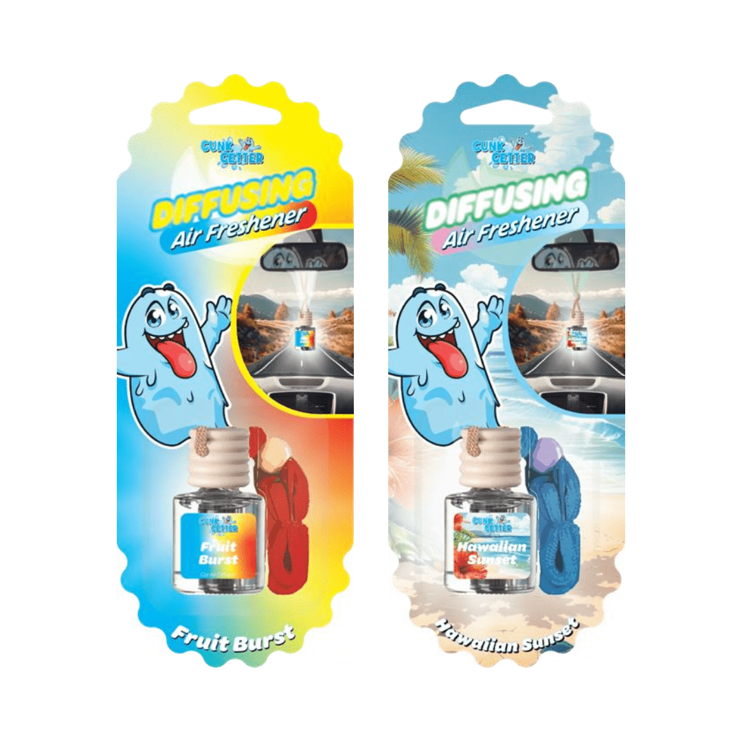 Diffuser Air Fresheners (Fruit & Hawaiian) Ð 2 Pack - Gunk Getter Home Starter Collection Gunk Getter Gunk Getter
