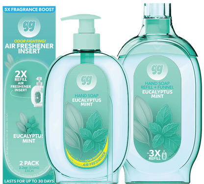 Eucalyptus Mint - Complete Scent Set (Dispenser + Refills) - Gunk Getter Gunk Getter Gunk Getter