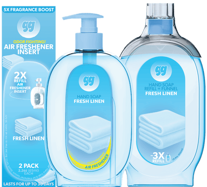 Fresh Linen - Complete Scent Set (Dispenser + Refills) - Gunk Getter Gunk Getter Gunk Getter