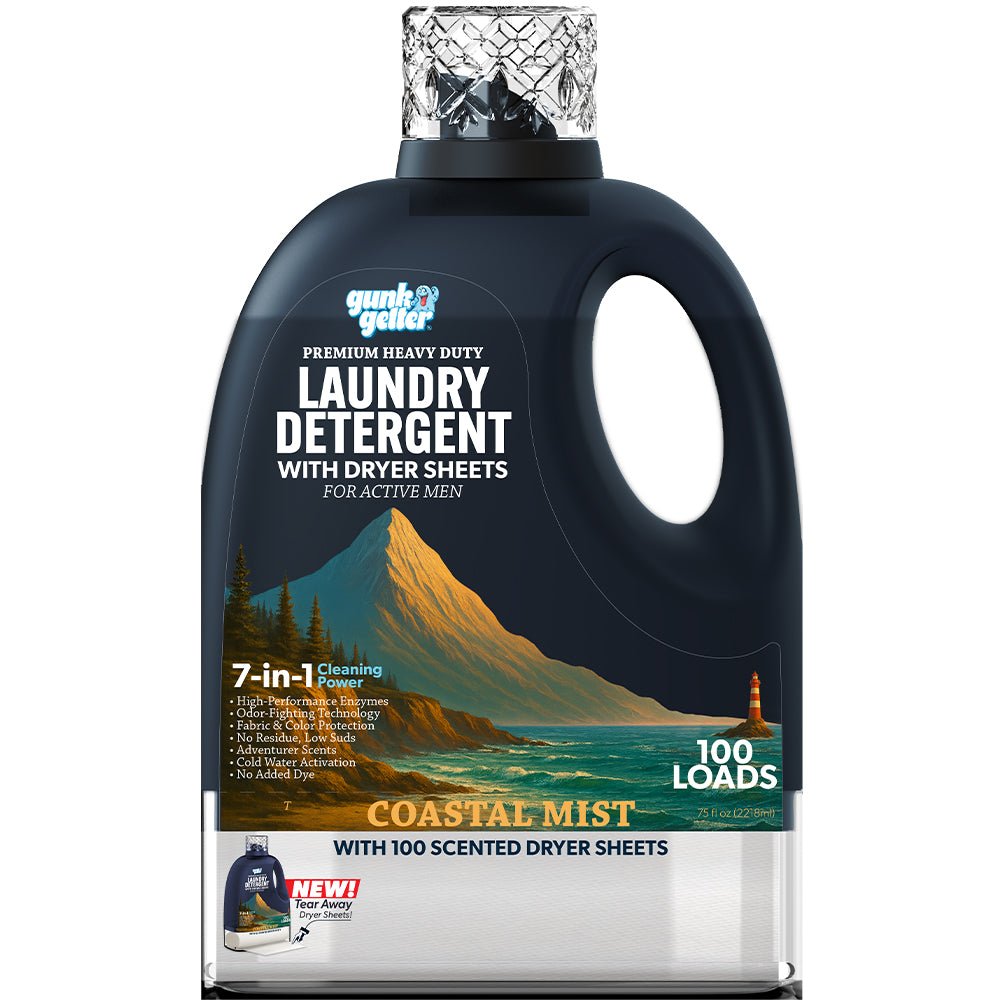 Gunk Getter Heavy Duty Premium Laundry Detergent + Built - In Dryer Sheets (100 Loads) - Gunk Getter Gunk Getter Gunk Getter