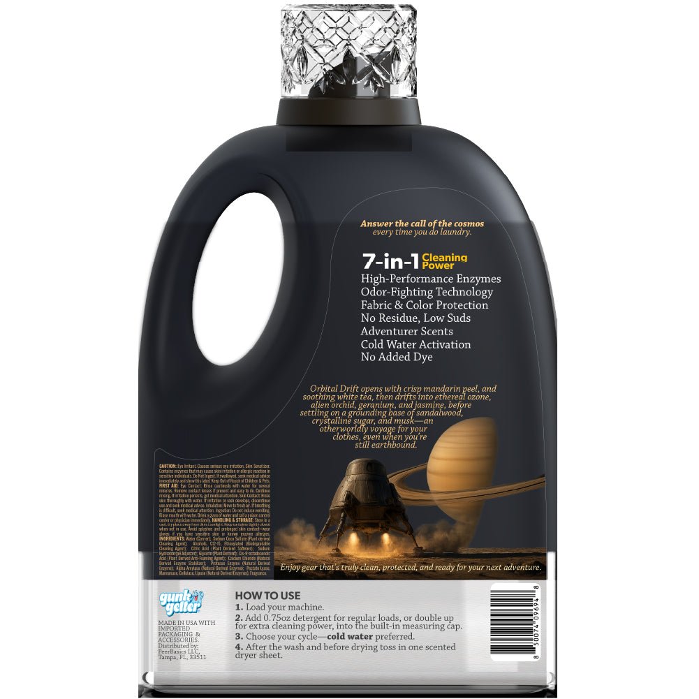 Gunk Getter Heavy Duty Premium Laundry Detergent + Built - In Dryer Sheets (100 Loads) - ORBITAL DRIFT - Gunk Getter Gunk Getter Gunk Getter