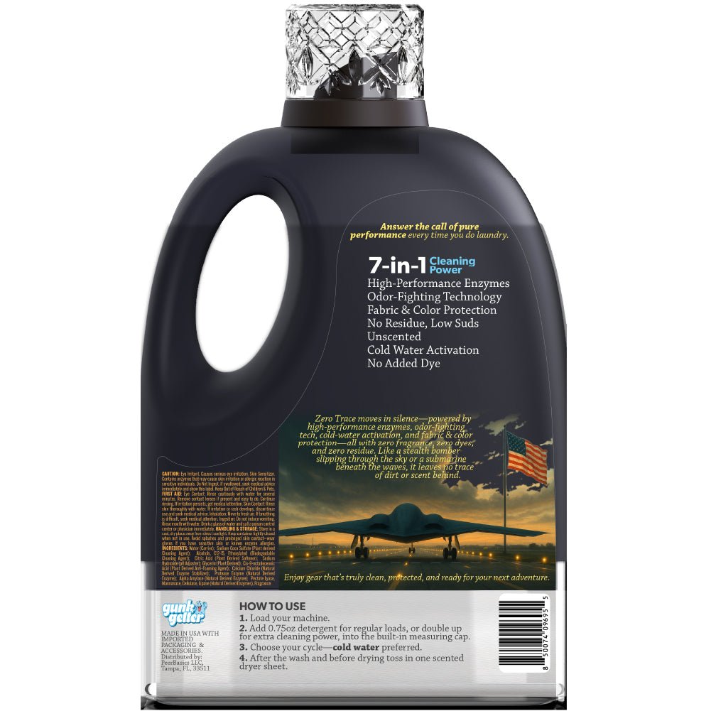 Gunk Getter Heavy Duty Premium Laundry Detergent + Built - In Dryer Sheets (100 Loads) - ZERO TRACE - Gunk Getter Gunk Getter Gunk Getter