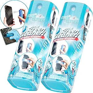Gunk Getter - Pocket Screen Cleaner (2 Pack) - iPhone Andriod iPads Tablets Car Screens Monitors Travel TSA - Gunk Getter Travel Spray Bottle Gunk Getter Gunk Getter