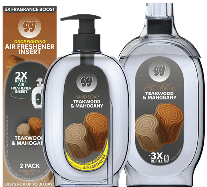Teakwood & Mahogany - Complete Scent Set (Dispenser + Refills) - Gunk Getter Gunk Getter Gunk Getter