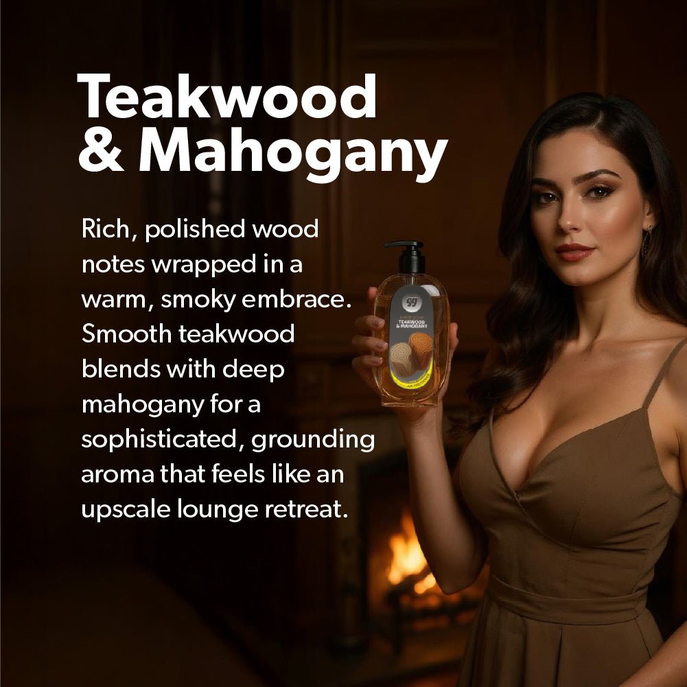 Teakwood & Mahogany - Complete Scent Set (Dispenser + Refills) - Gunk Getter Gunk Getter Gunk Getter