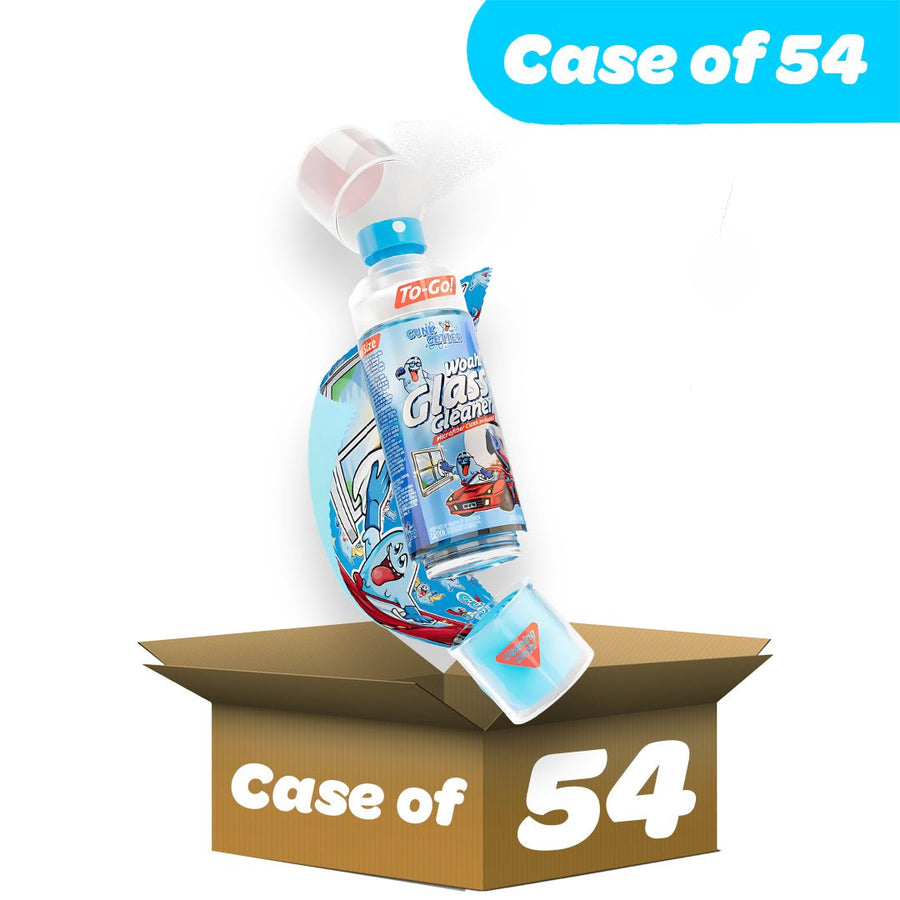 WHOLESALE CASE 54 Units - Gunk Getter - Travel Spray Bottle With Microfiber Cap - Glass Cleaner - Gunk Getter Commercial Gunk Getter Gunk Getter