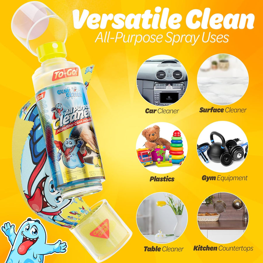 WHOLESALE CASE 54 Units - Travel All Purpose Cleaner (Lemon) - Gunk Getter Commercial Gunk Getter Gunk Getter