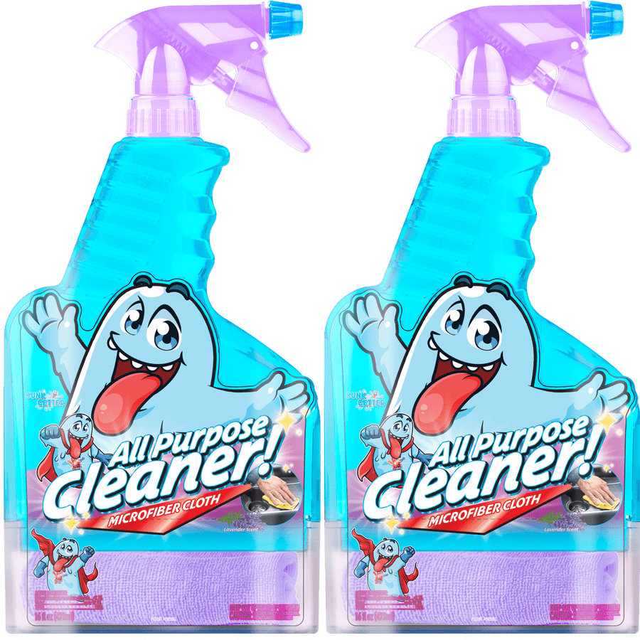 Spray Bottle 16oz (All Purpose Cleaner - Lavender) , 2 Pack - Gunk Getter Spray Bottle 16oz Gunk Getter Gunk Getter