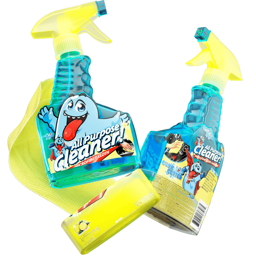 Spray Bottle 16oz (All Purpose Cleaner - Lemon) , 2 Pack - Gunk Getter Spray Bottle 16oz Gunk Getter Gunk Getter