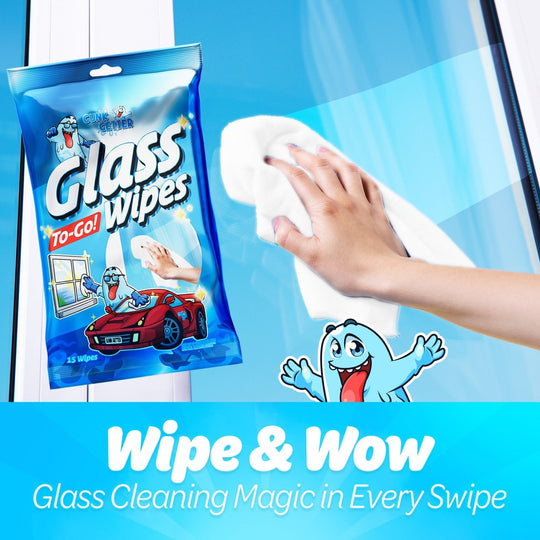 To-Go Wipes (Glass Cleaner) , 4 Pack - Gunk Getter To-Go Wipes Gunk Getter Gunk Getter