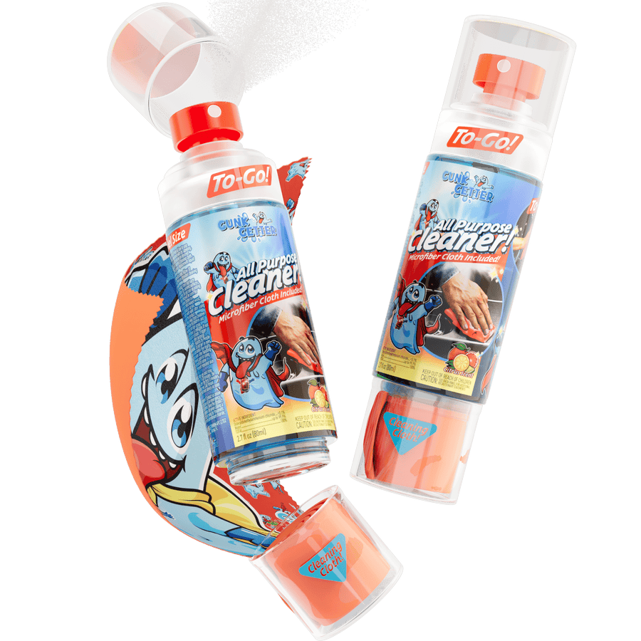 Travel Spray Bottle (All Purpose Cleaner - Citrus) , 2 Pack - Gunk Getter Travel Spray Bottle Gunk Getter Gunk Getter