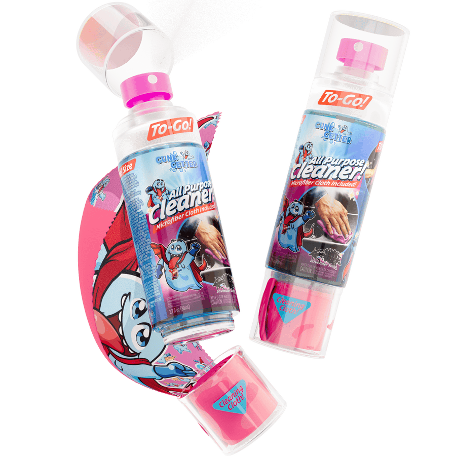 Travel Spray Bottle (All Purpose Cleaner - Lavender) , 2 Pack - Gunk Getter Travel Spray Bottle Gunk Getter Gunk Getter