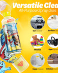 Travel Spray Bottle (All Purpose Cleaner - Lemon) , 2 Pack - Gunk Getter Travel Spray Bottle Gunk Getter Gunk Getter