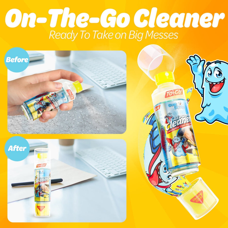 Travel Spray Bottle (All Purpose Cleaner - Lemon) , 2 Pack - Gunk Getter Travel Spray Bottle Gunk Getter Gunk Getter