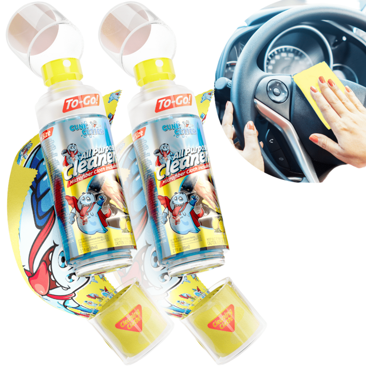 Travel Spray Bottle (All Purpose Cleaner - Lemon) , 2 Pack - Gunk Getter Travel Spray Bottle Gunk Getter Gunk Getter